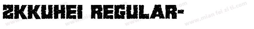 ZKKuHei regular字体转换
